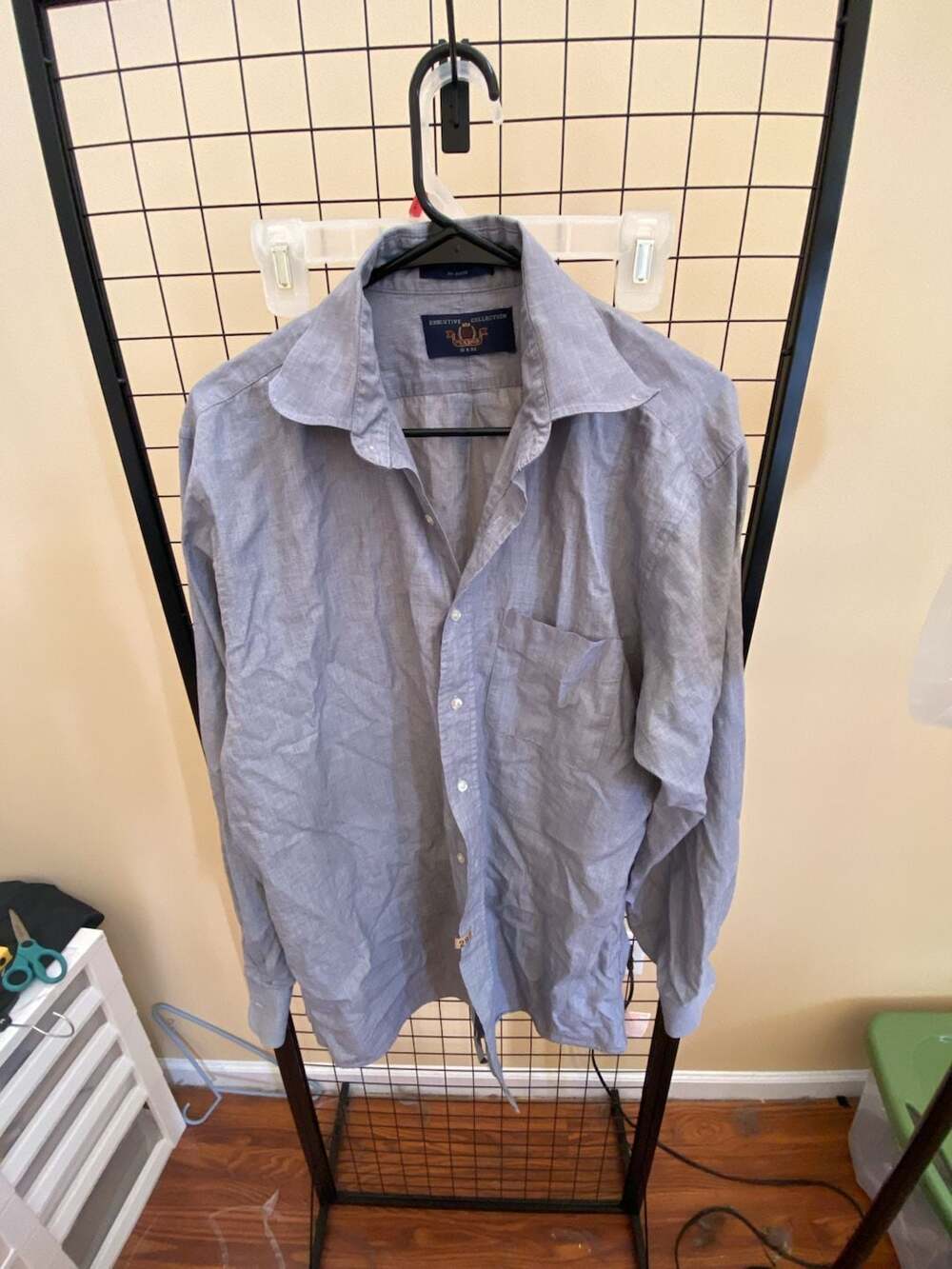 Jos. A. Bank Executive Collection Dress Shirt 16 x 36 Blue Long Sleeve
